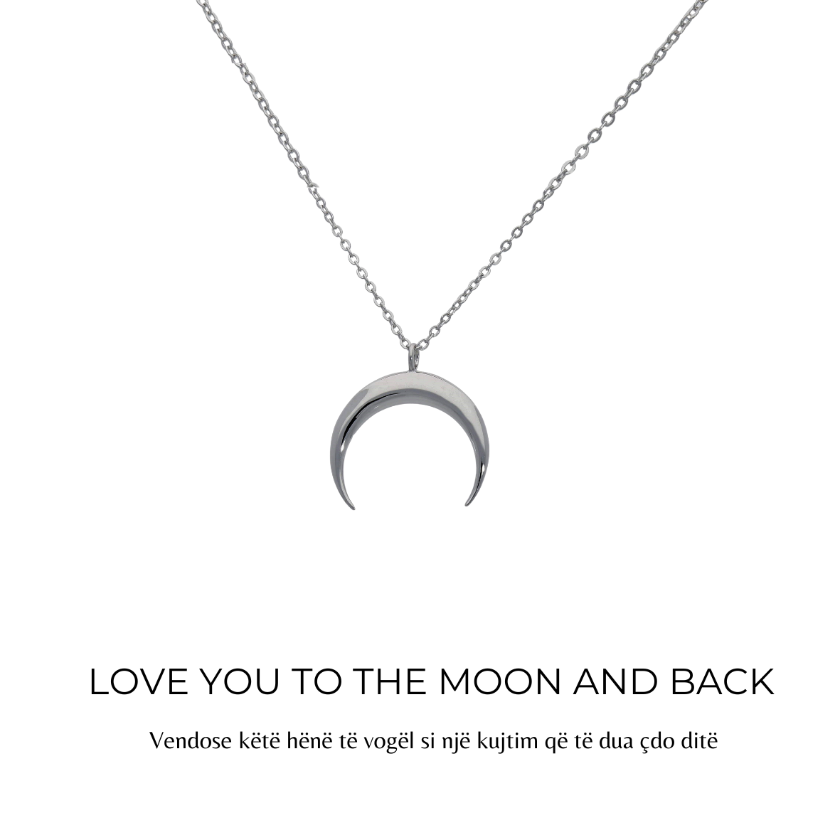 Silver Moon Necklace