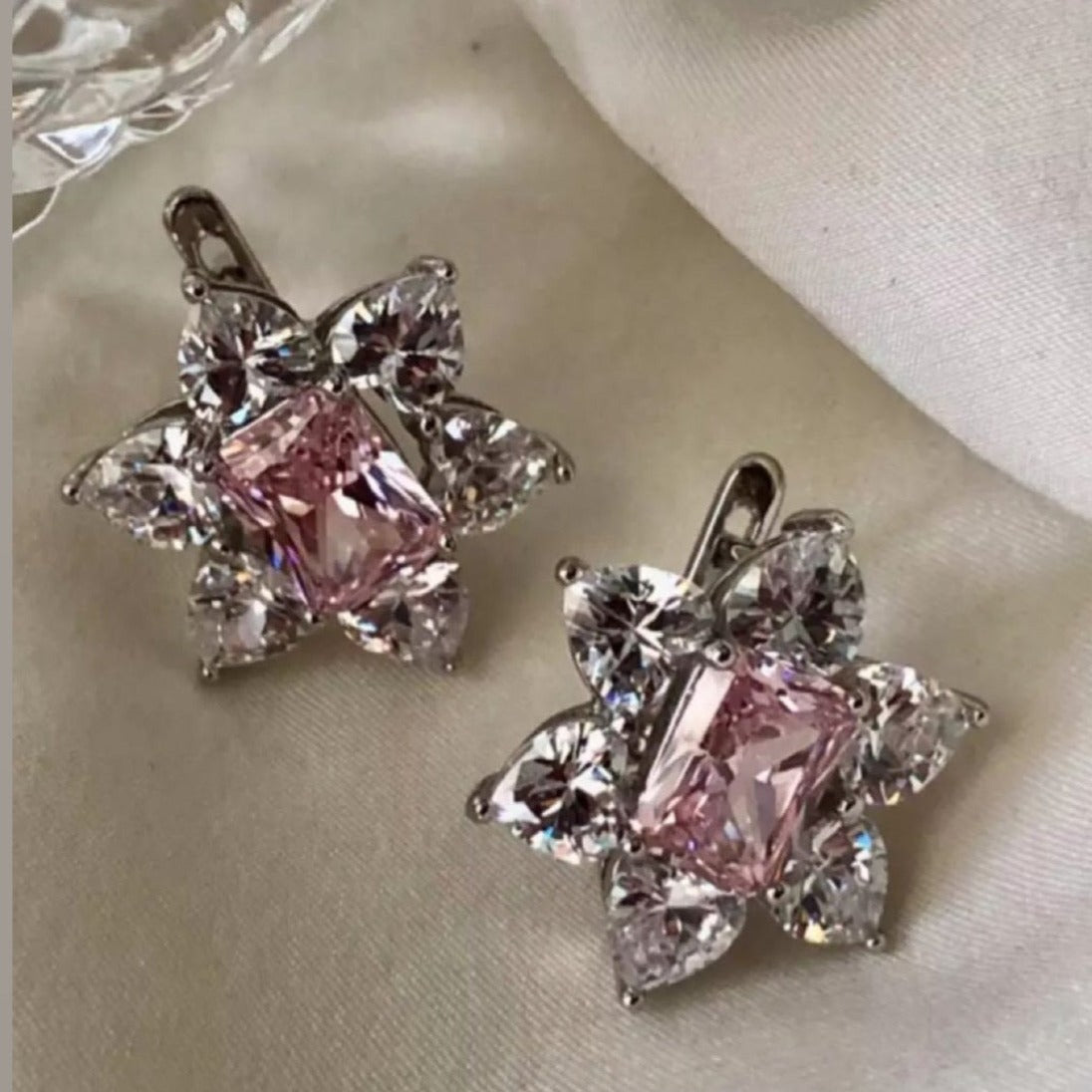 Frozen Pink Earrings