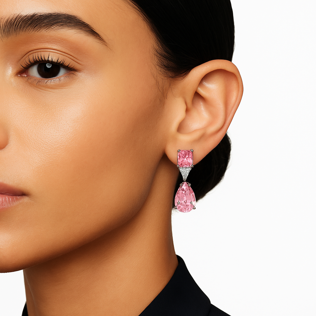 Pink Sparkle Earrings