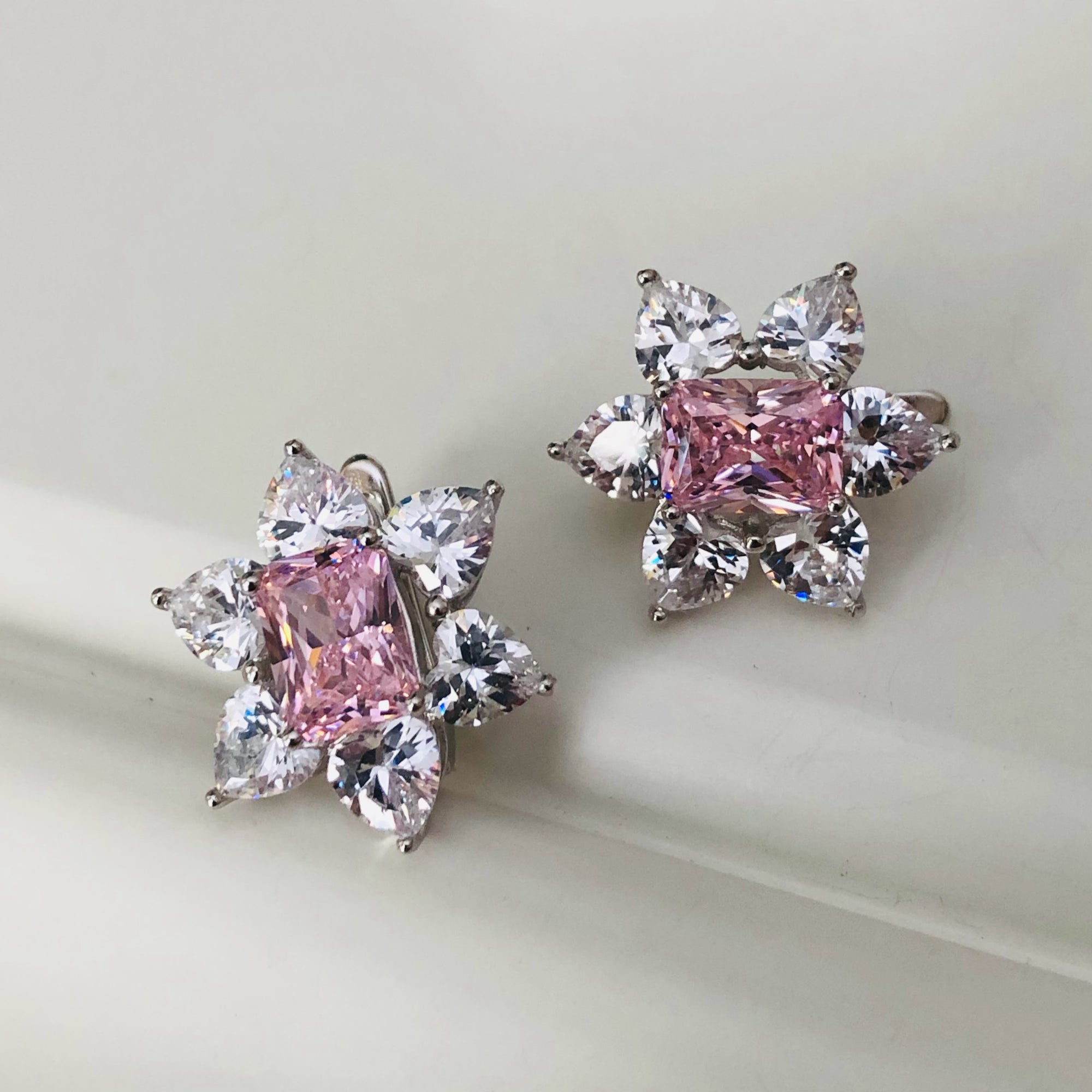 Frozen Pink Earrings