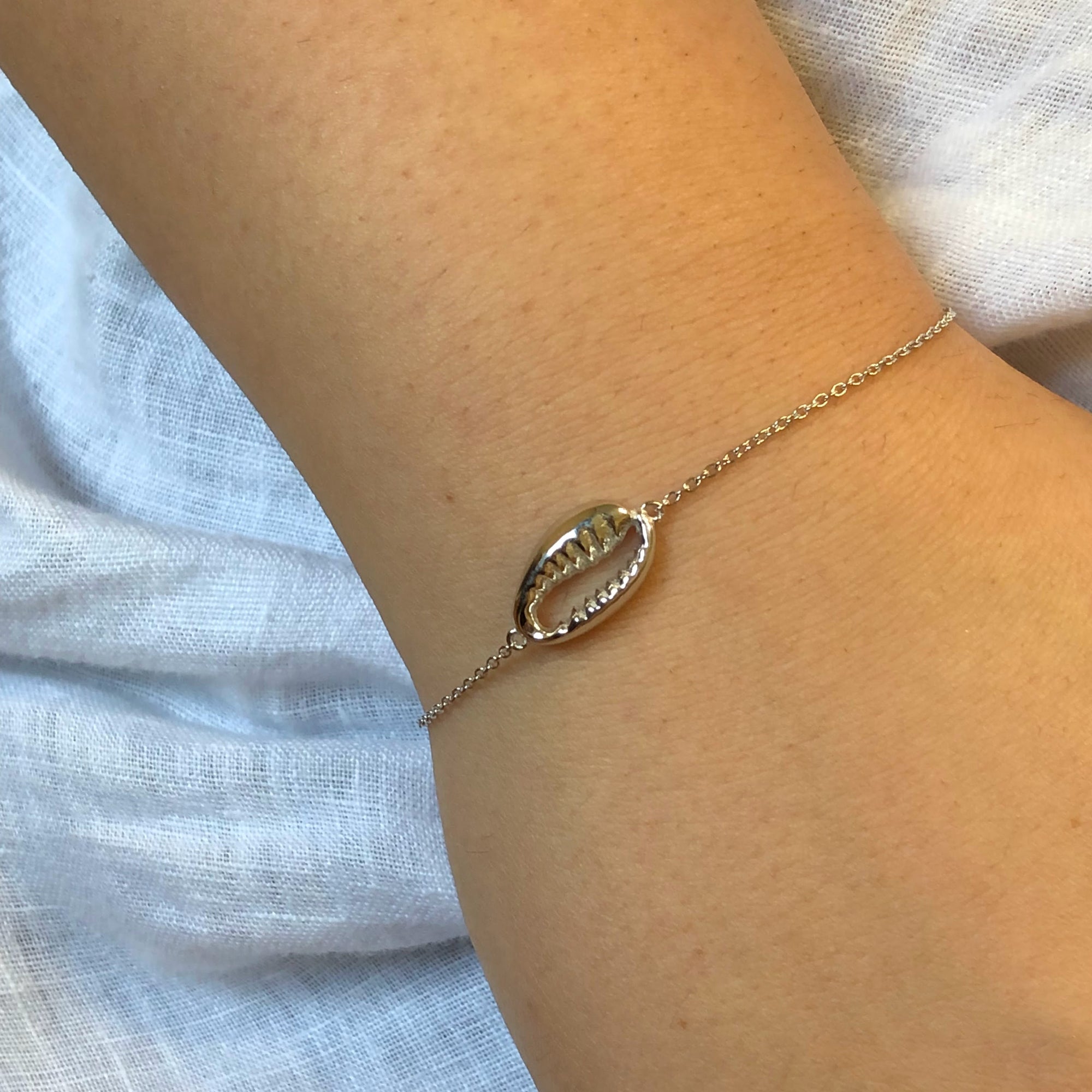 Silver  Sea Shell Bracelet