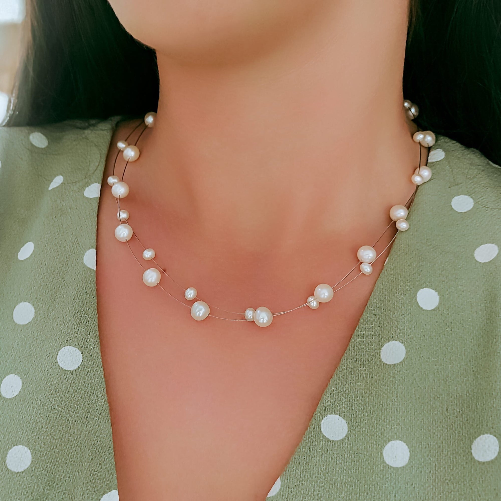 Elegant pearl Necklace - penelope-it.com