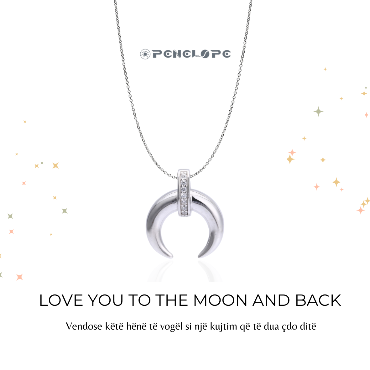 Elegant Moon Necklace