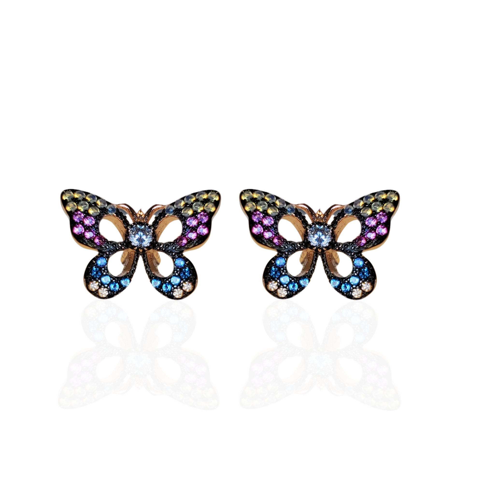 Multicolor Butterfly Earrings