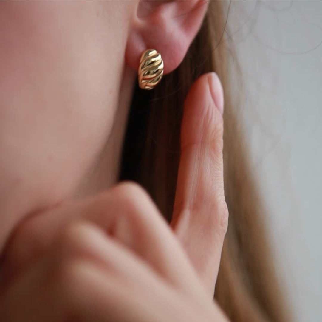 Golden Twist Earrings