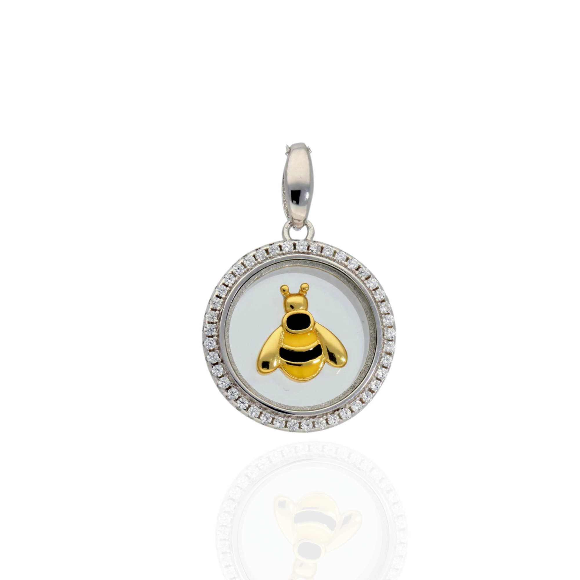 Wisdom Bee Silver Necklace