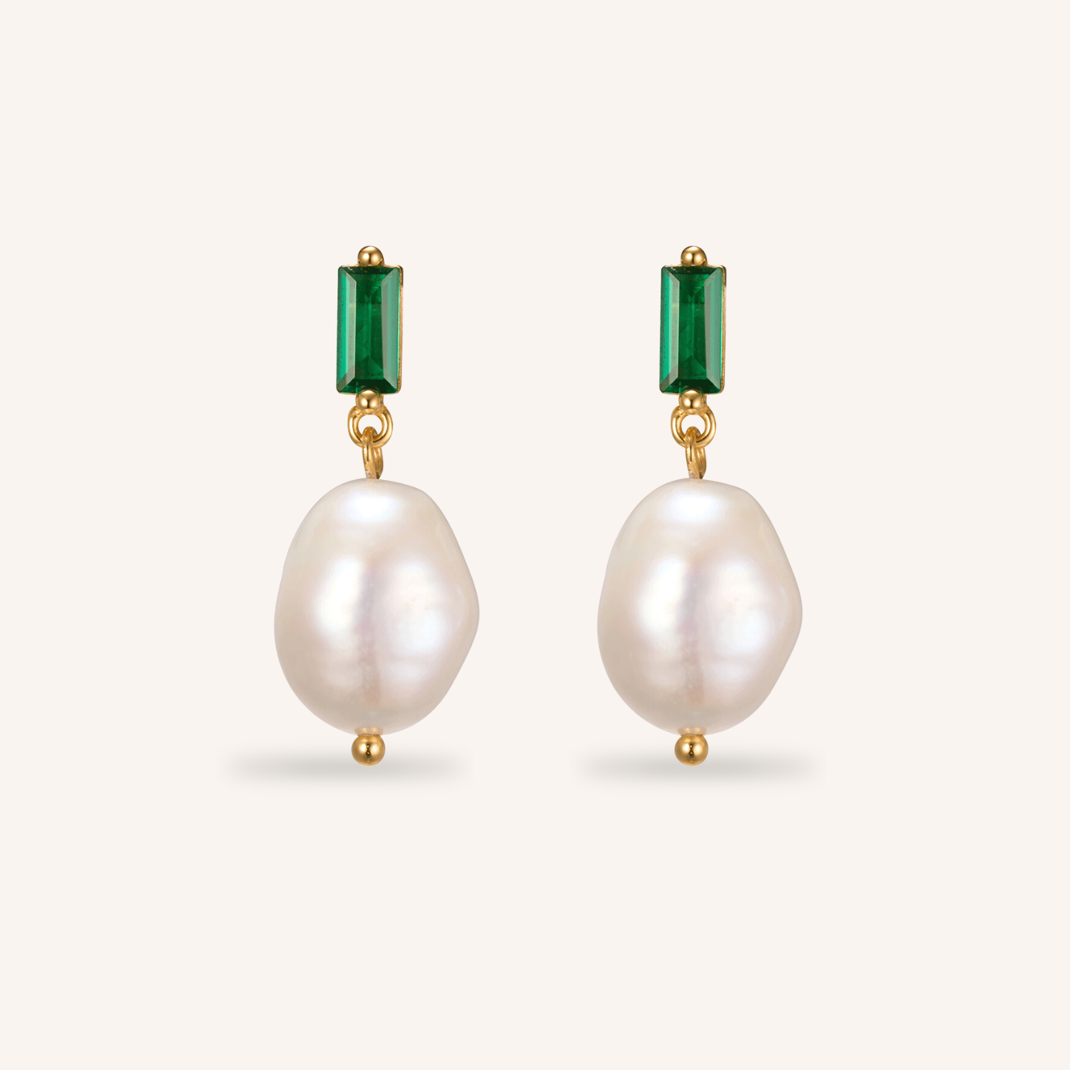 Single Drop Pearl Earrings