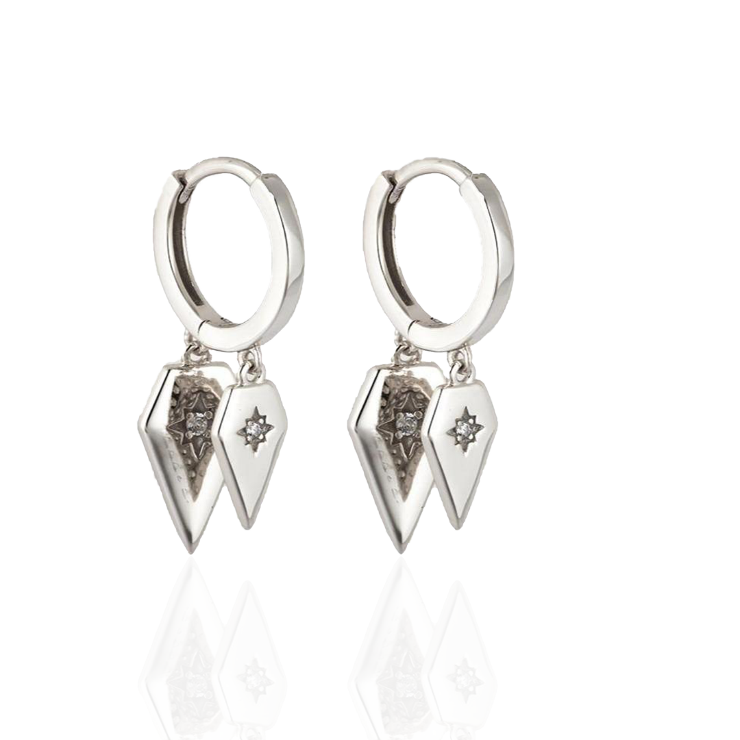 Lightning Hoop Earrings