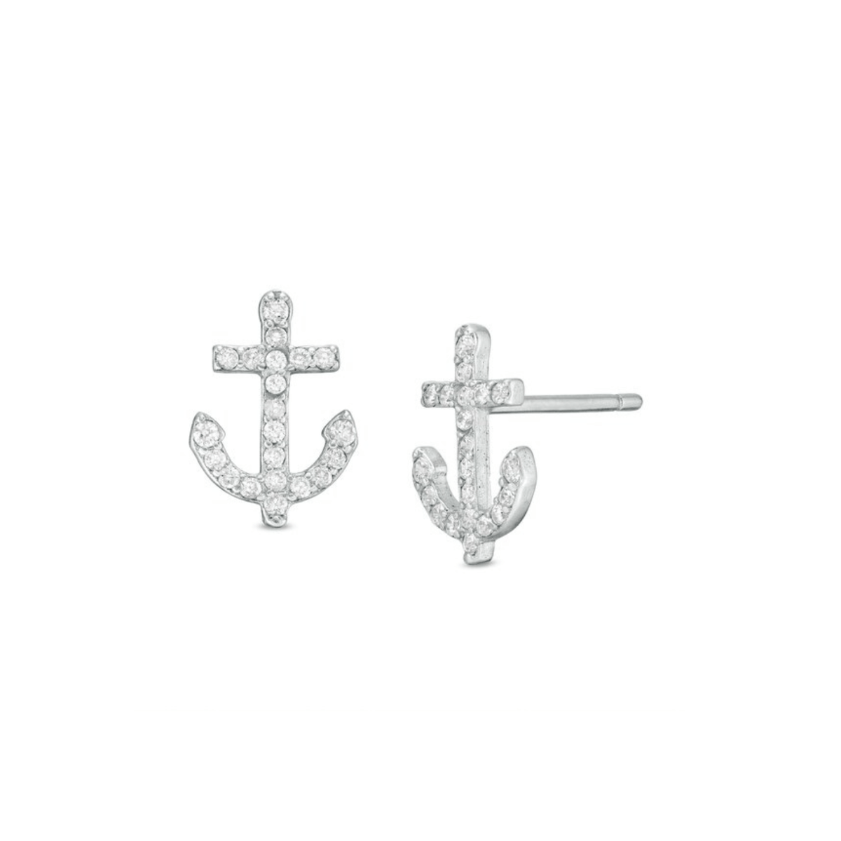 Anchor Stud Earrings