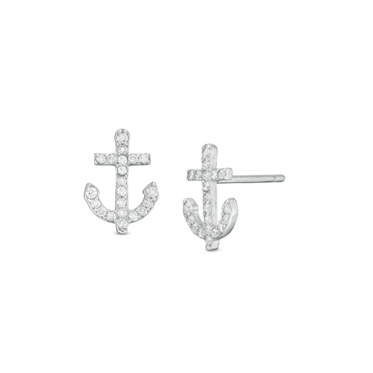 Anchor Stud Earrings
