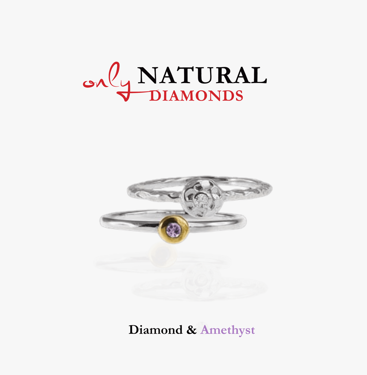 Diamond &amp; Amethyst Rings
