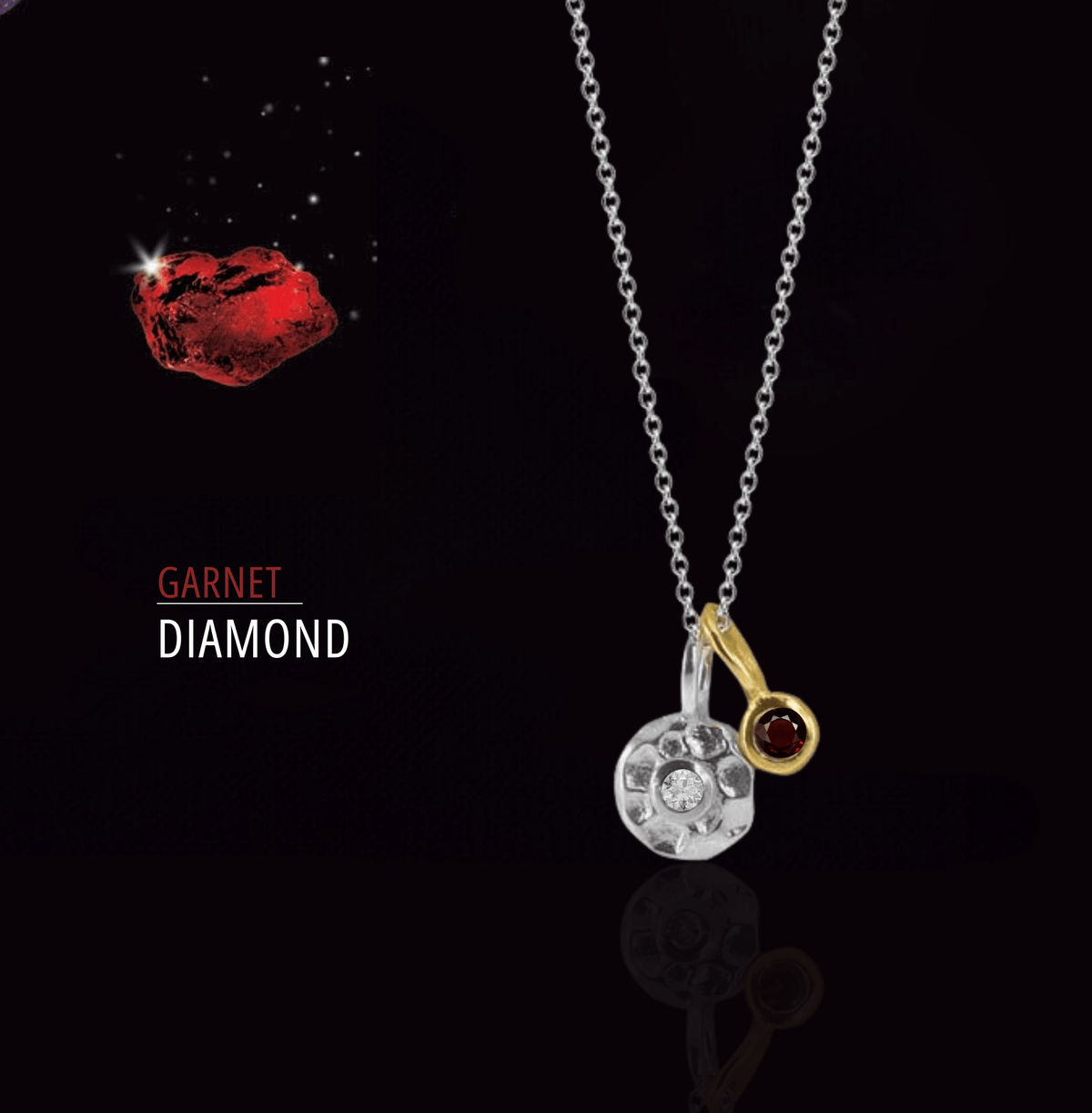 Diamond &amp; Garnet Necklace