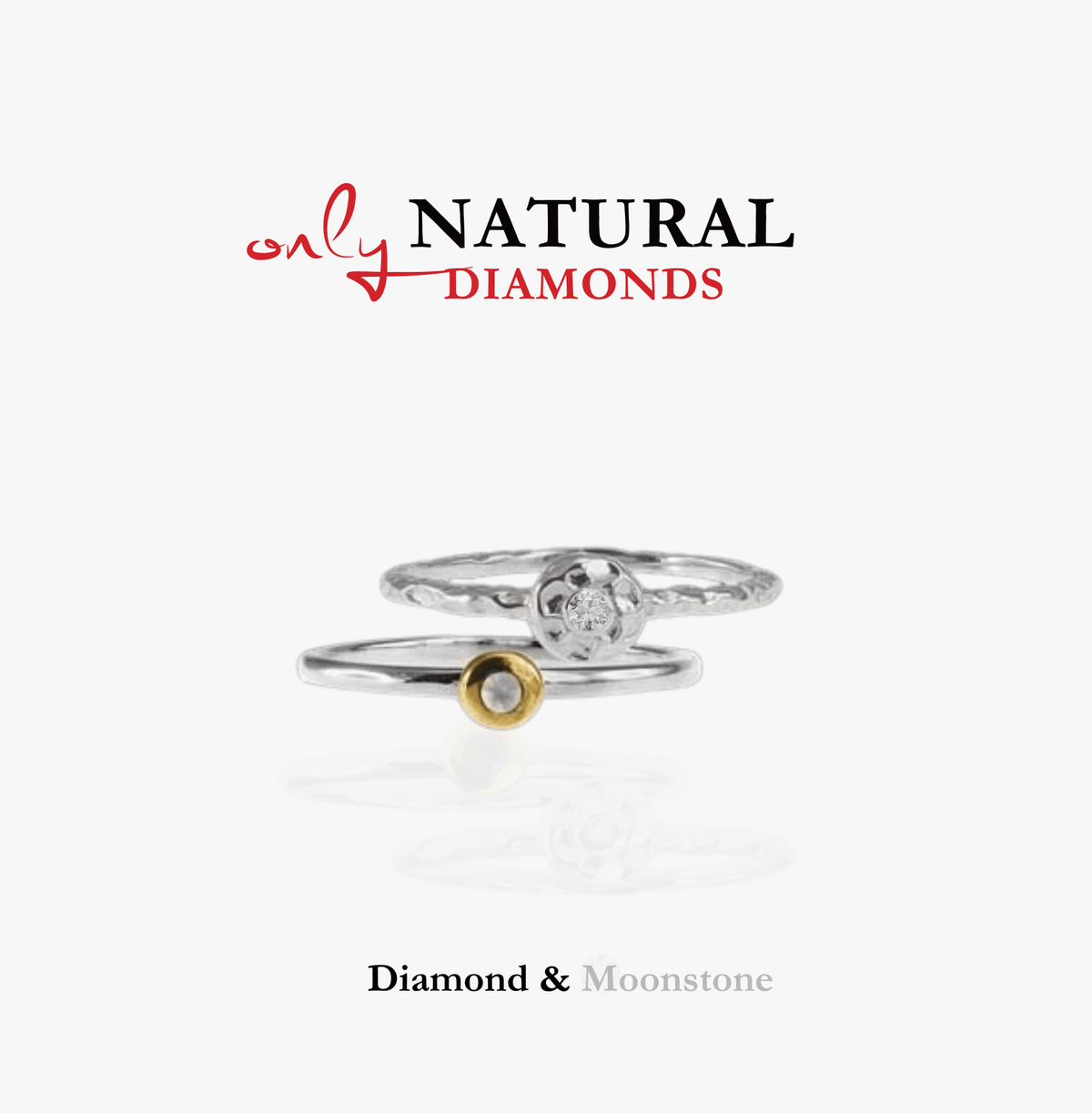 Diamond &amp; Moonstone Rings