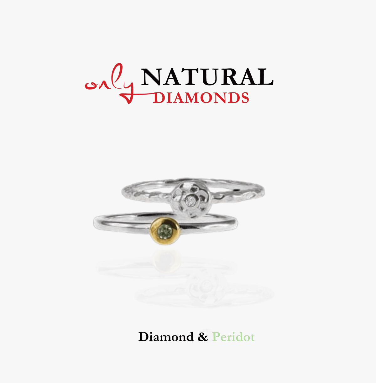 Diamond &amp; Peridot Rings
