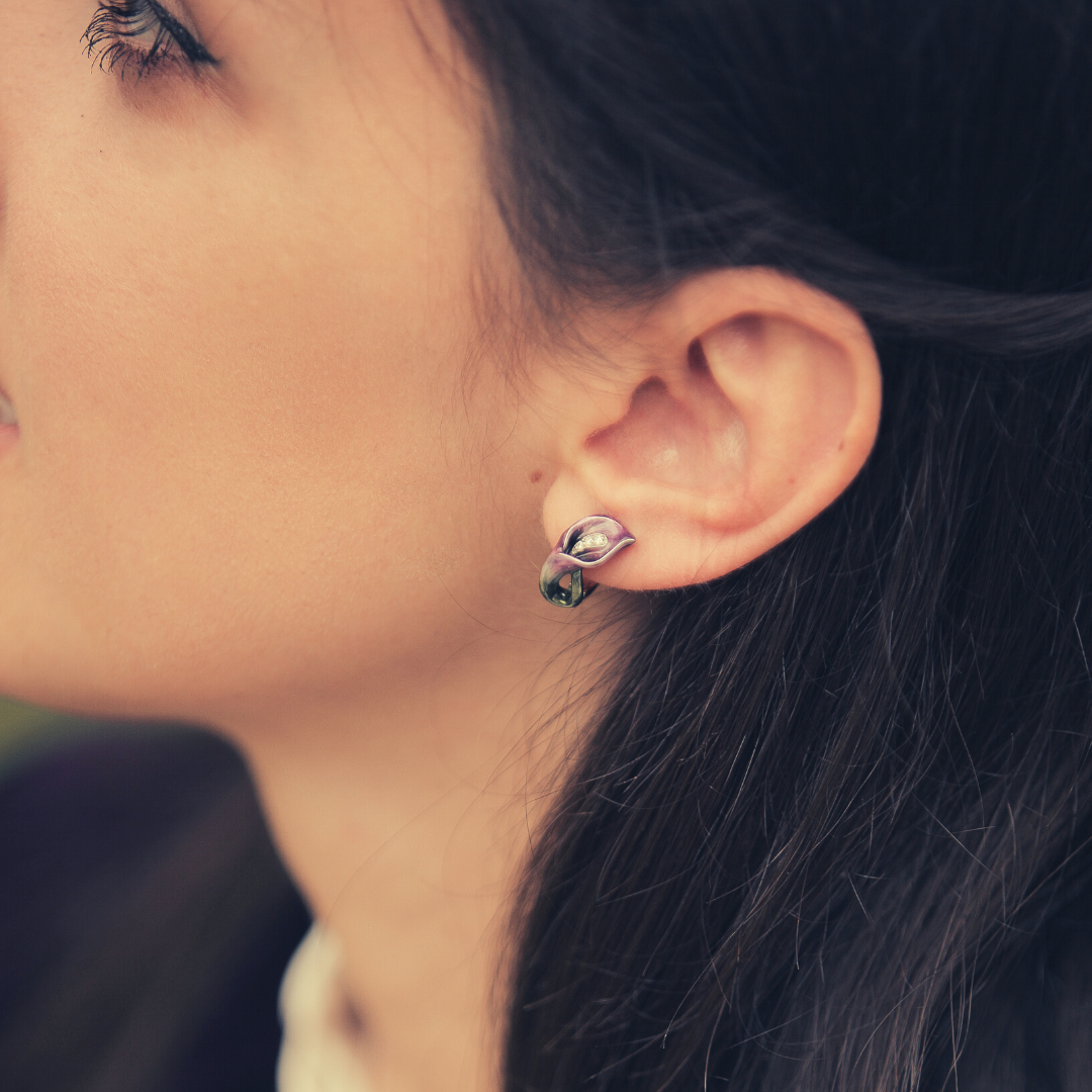 Royal Calla Lily Earrings