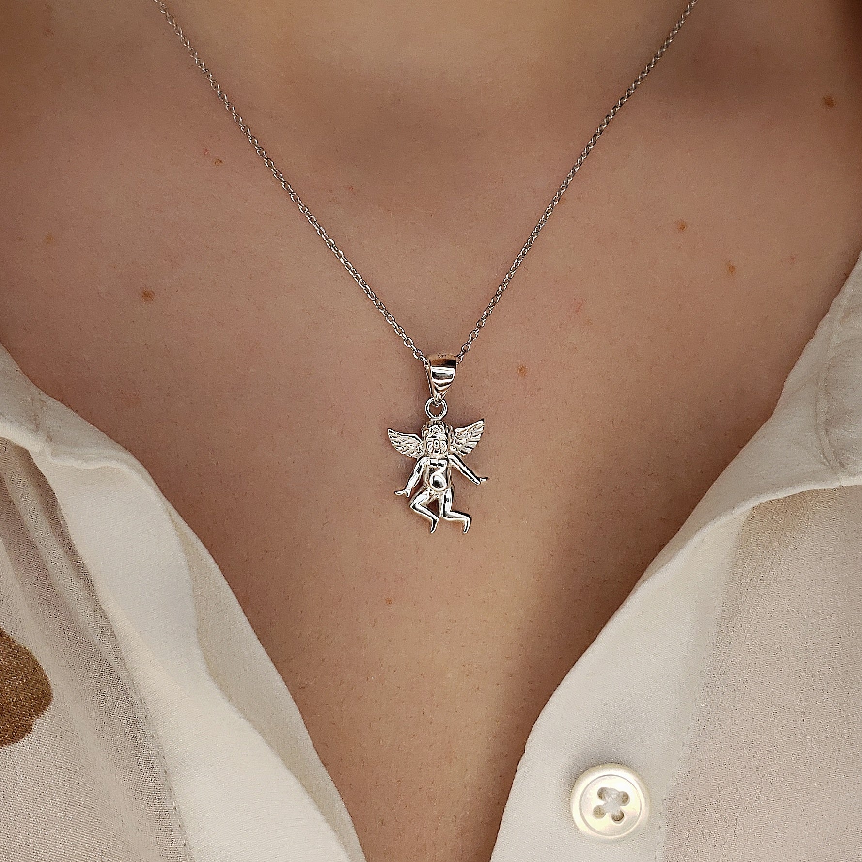 Silver Angel Necklace