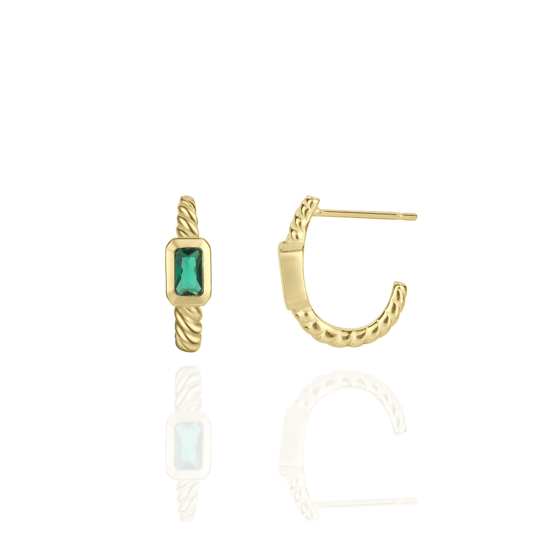 Novella Green Earrings