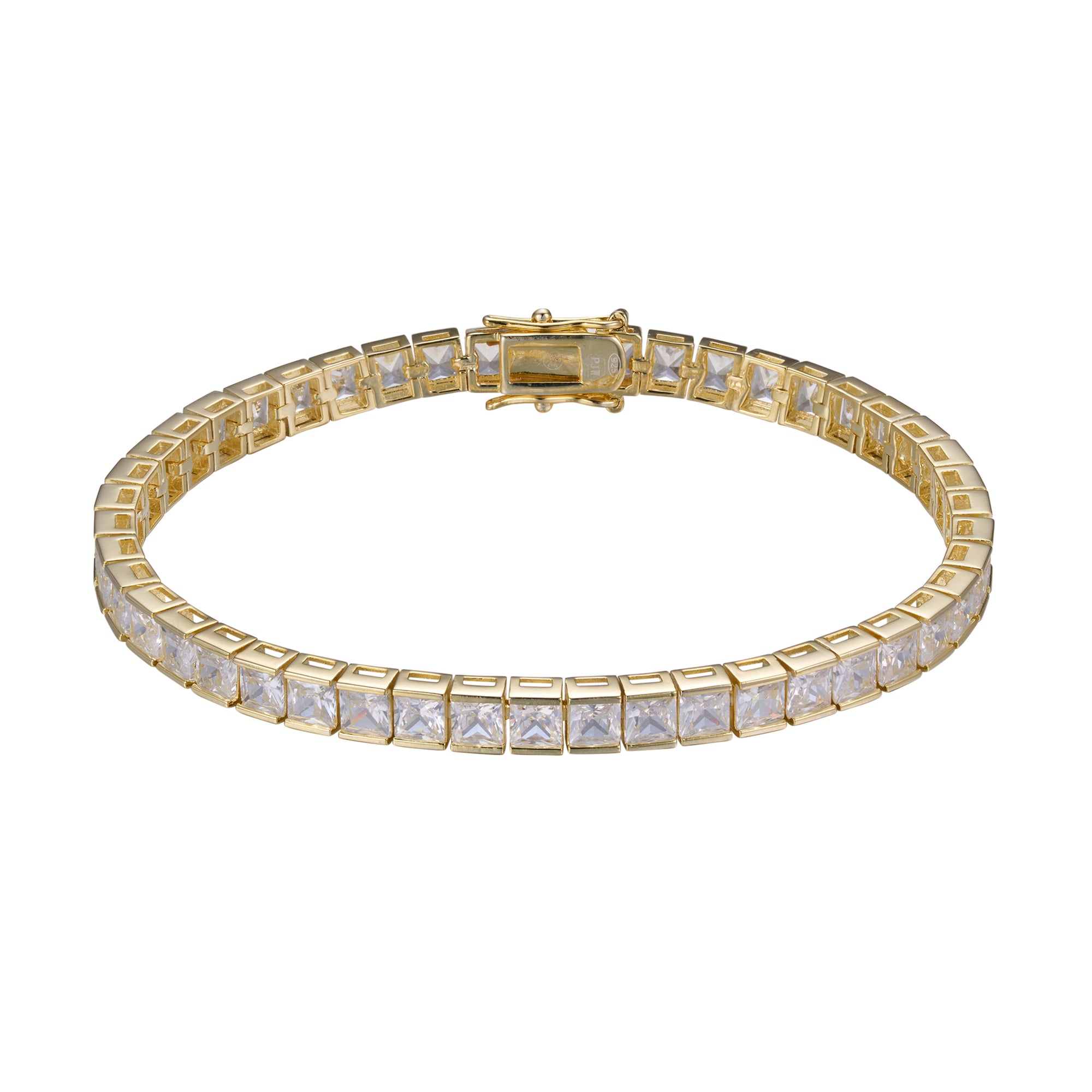 Golden Horizont Tennis Bracelet