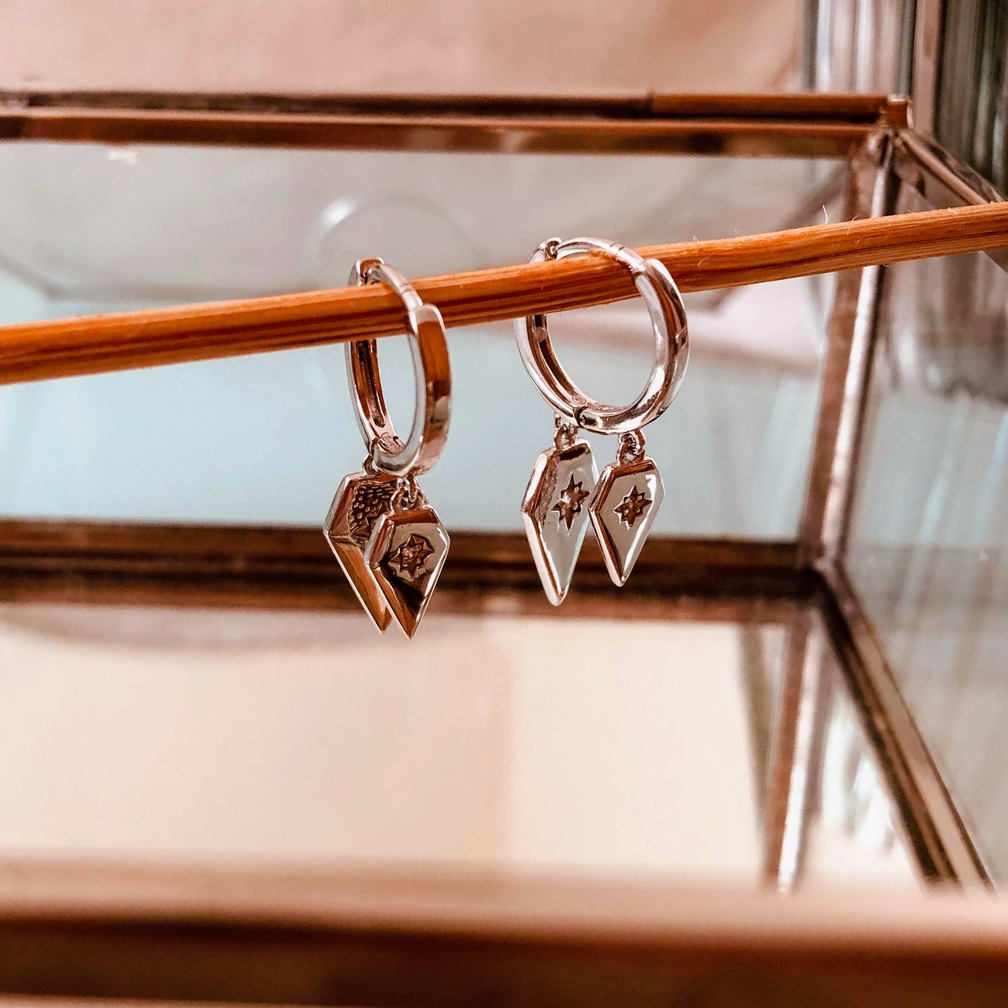 Lightning Hoop Earrings