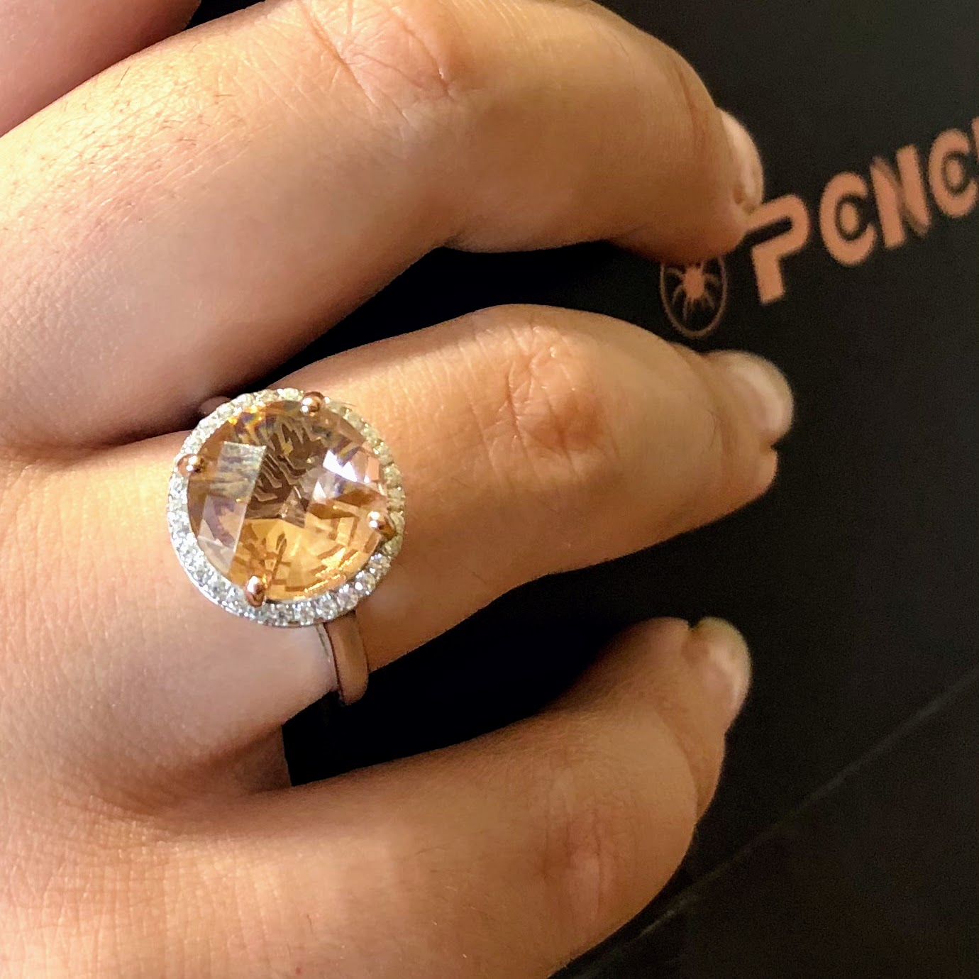 Round Morganite Ring