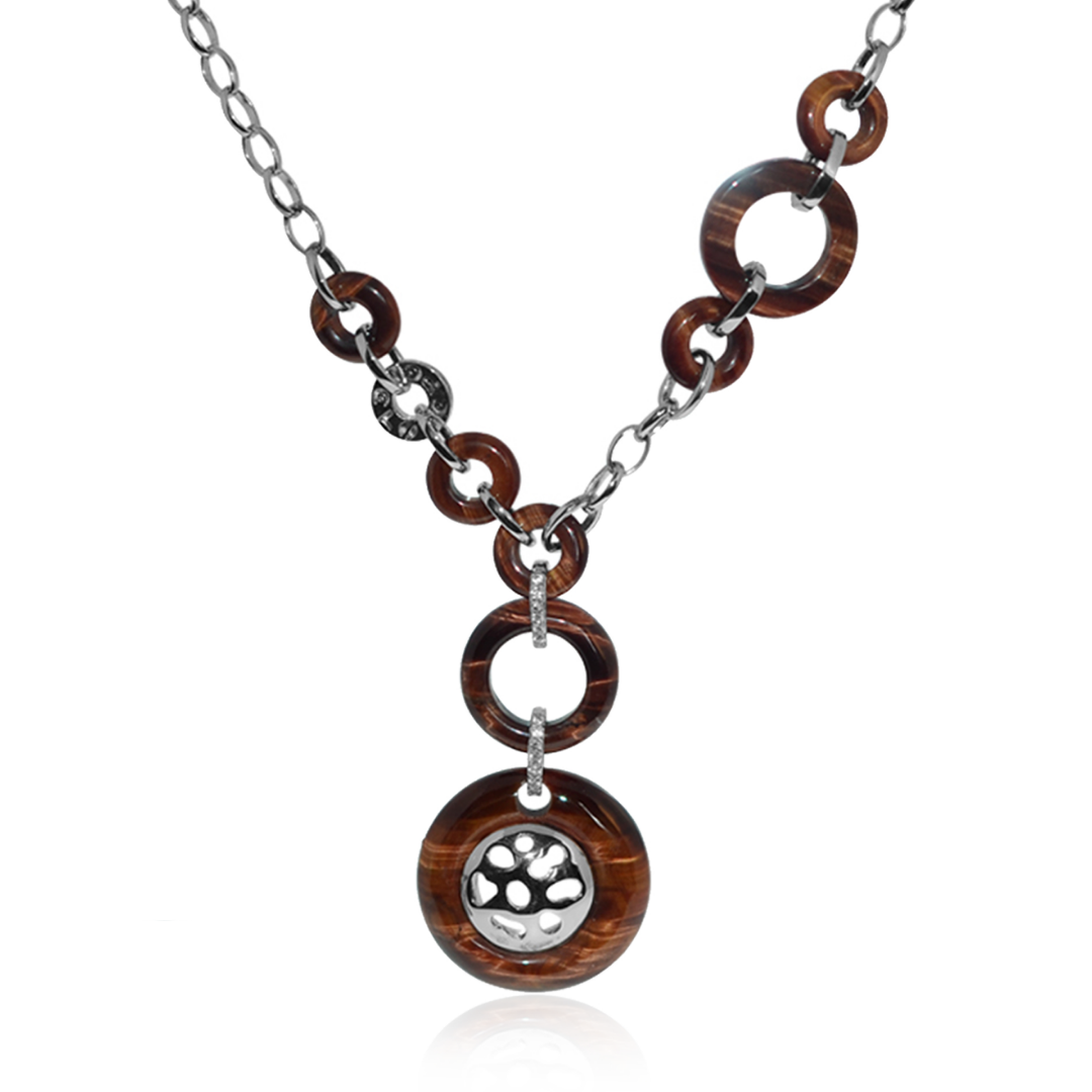 Tiger Eyes Necklace