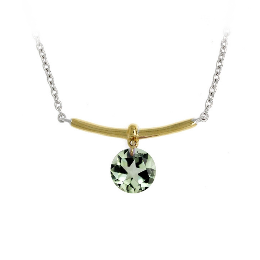 Eleganza Green Amethyst Necklace