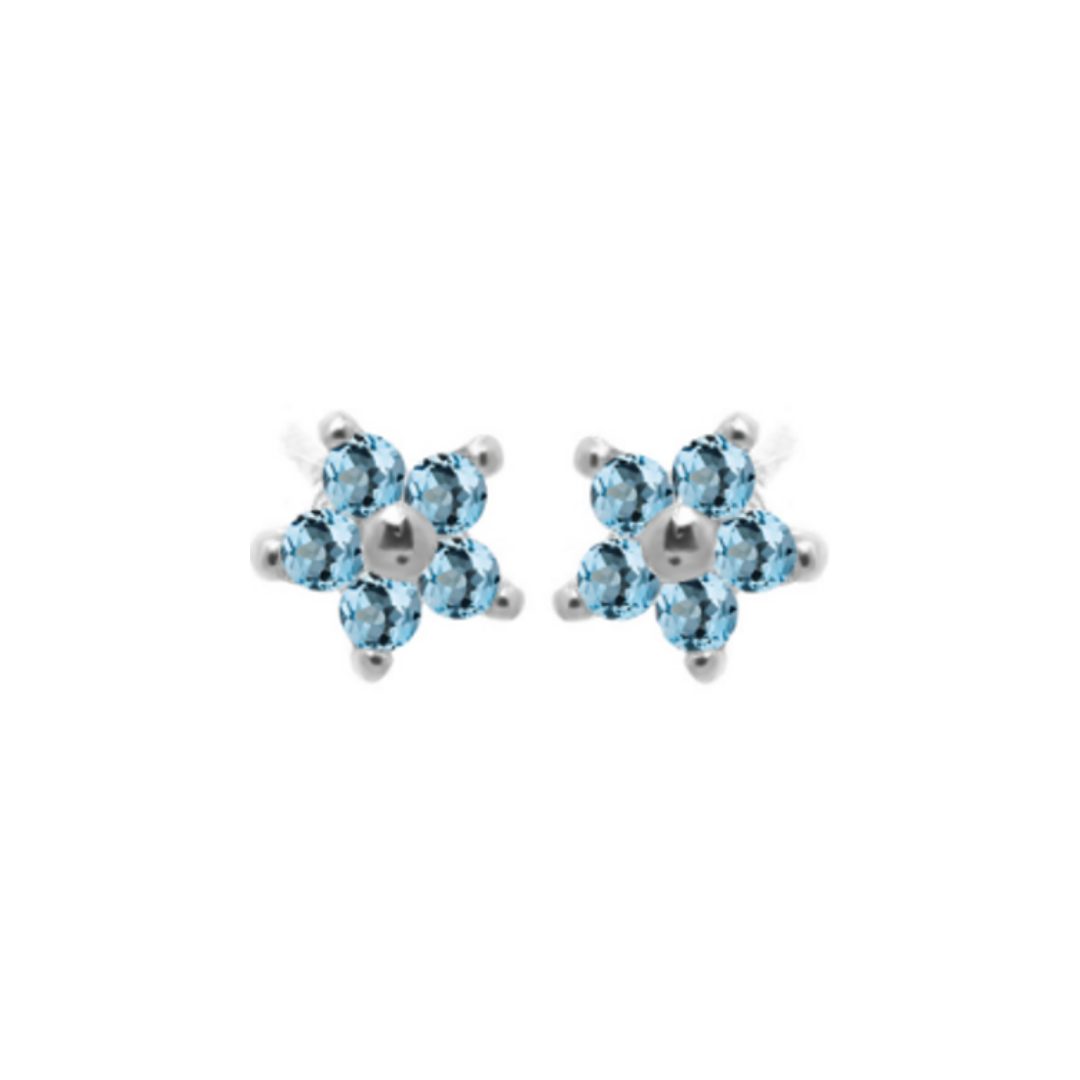 Daisy Blue Topaz Gemstone