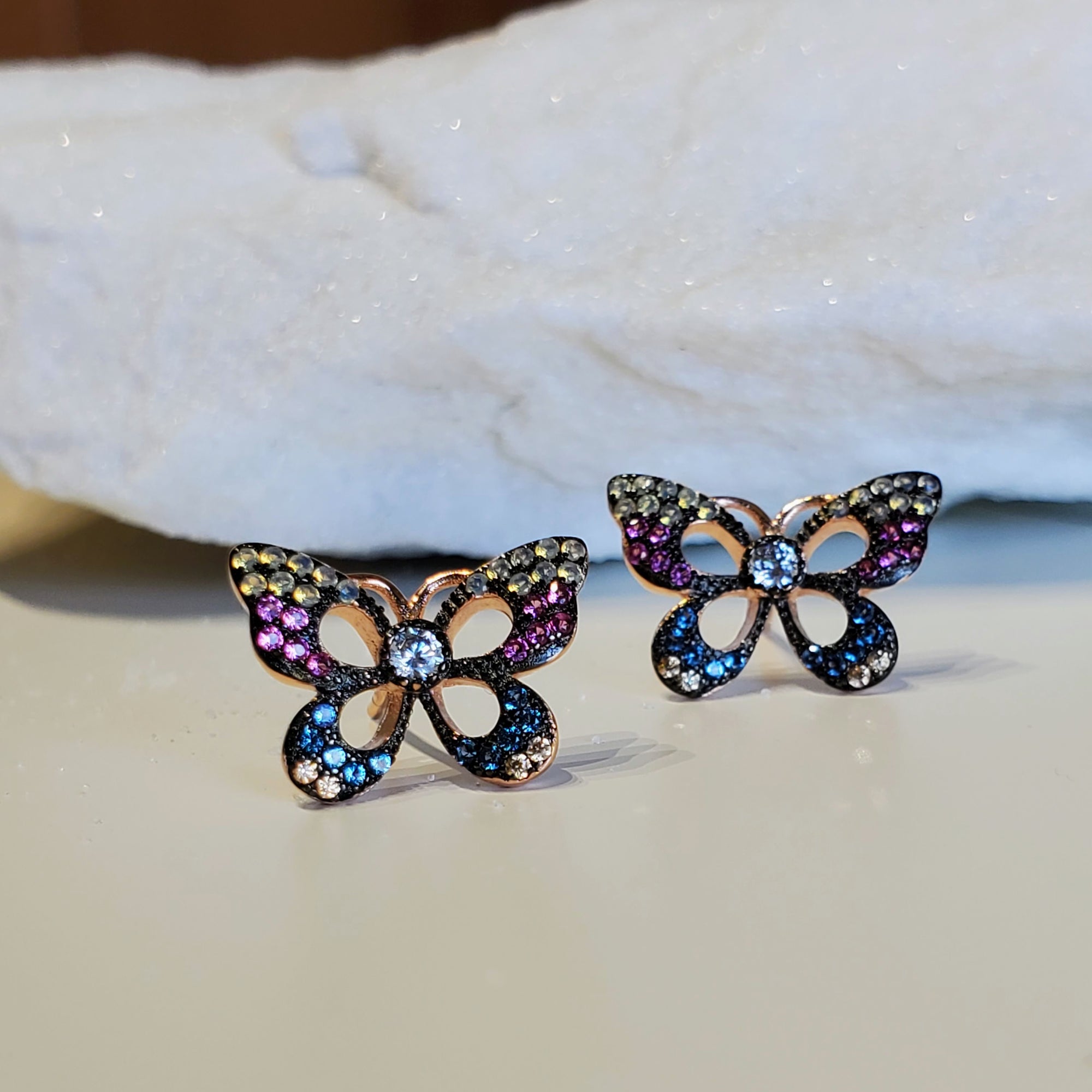 Multicolor Butterfly Earrings