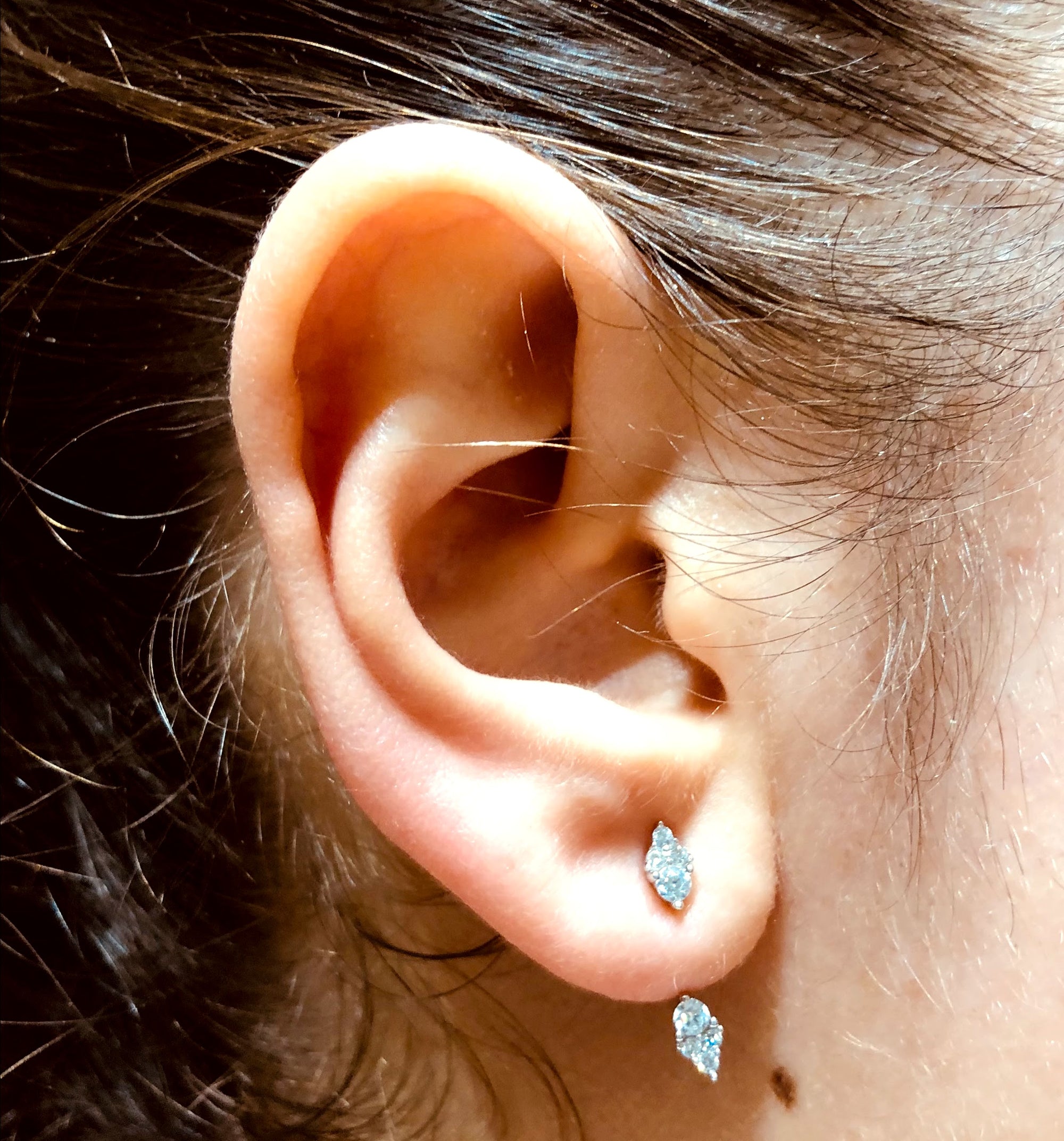 Perry Silver Ear Jacket Earrings