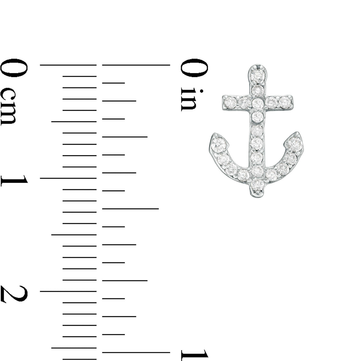 Anchor Stud Earrings