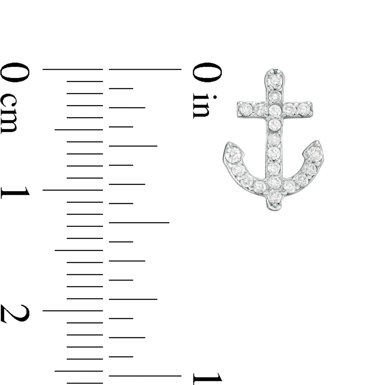 Anchor Stud Earrings