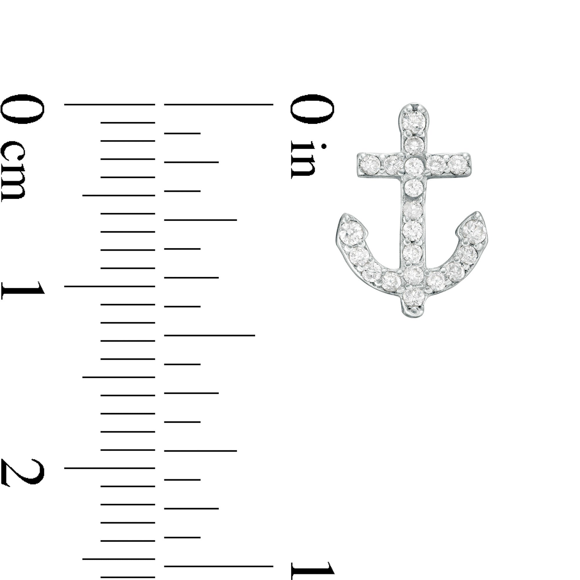 Anchor Stud Earrings