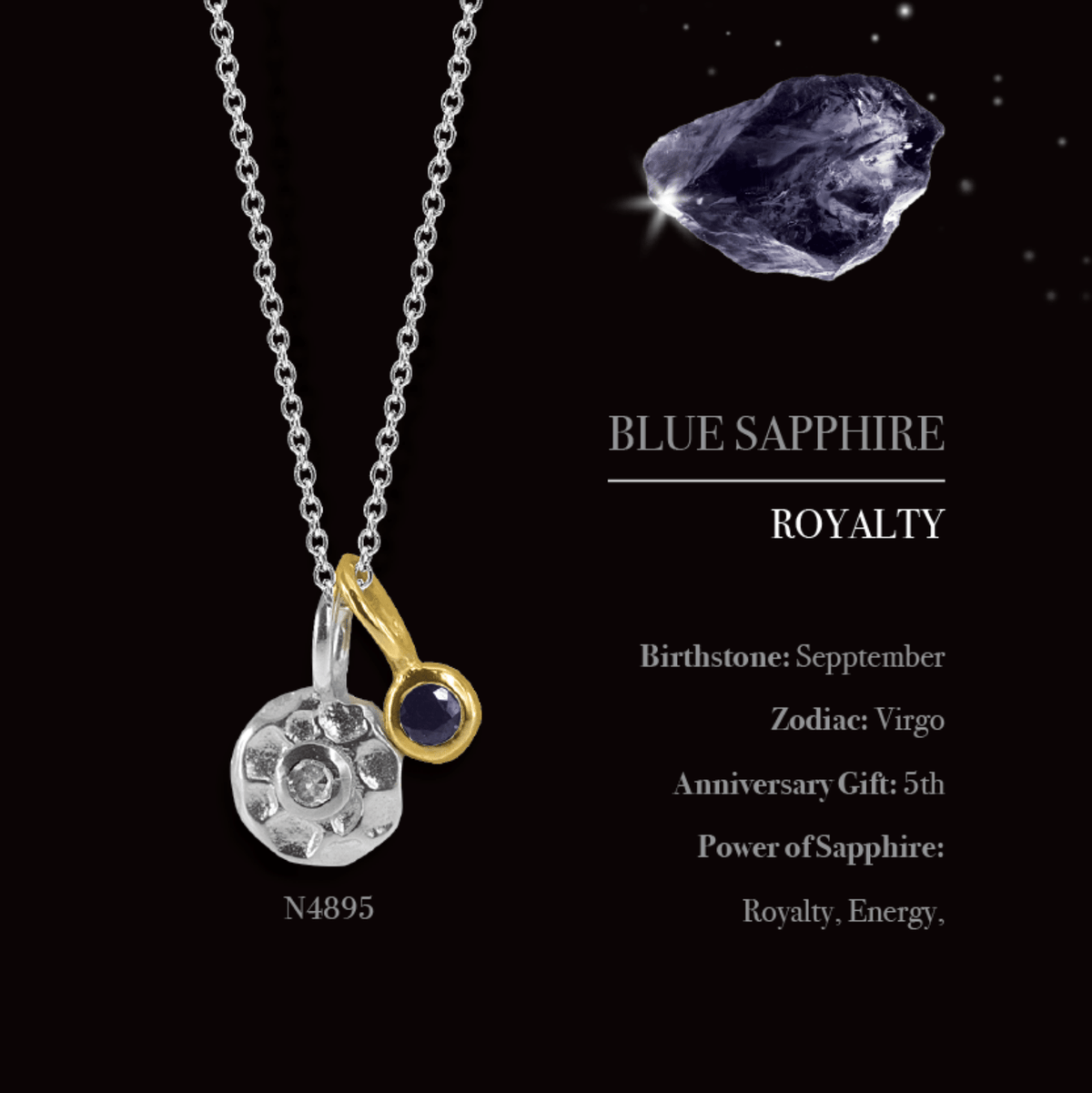 Diamond &amp; Blue Sapphire Rings