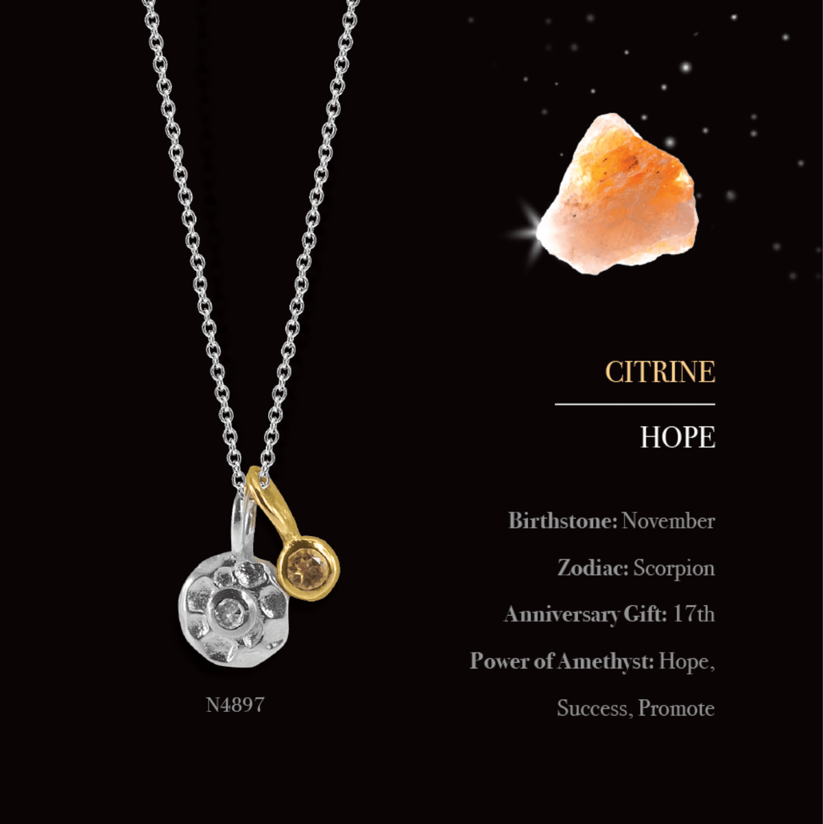 Diamond &amp; Citrine Rings