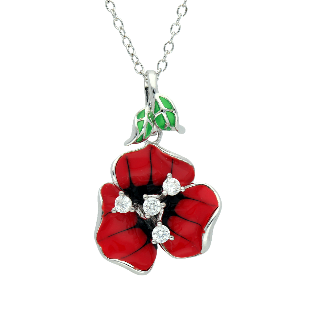 Poinsettia Necklace