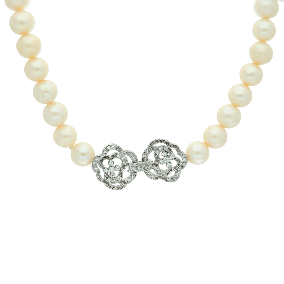 Pearl Silver Necklace - penelope-it.com